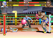 Prime Time Fighter for Arcade - Knocked down...move the joystick as shown to get up!