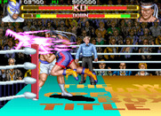 Prime Time Fighter for Arcade - Hit by a special attack!