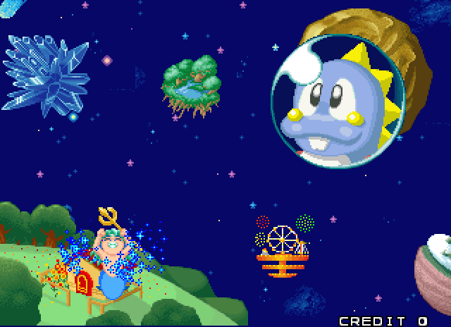 Bust-A-Move 4 Arcade Screenshot: Ready for the first round?