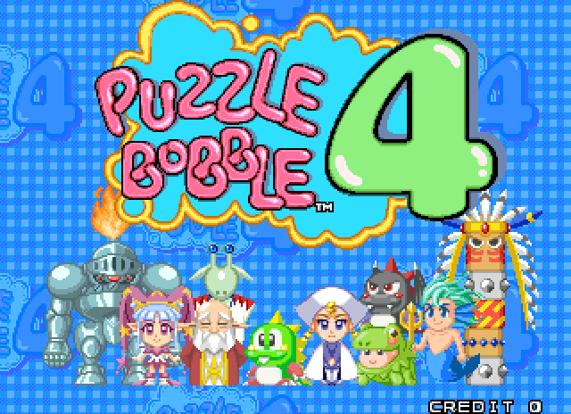 Bust-A-Move 4 Arcade Screenshot: Title screen.