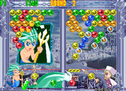 Bust-A-Move 4 for Arcade - Knocking some bubbles onto my opponents screen.