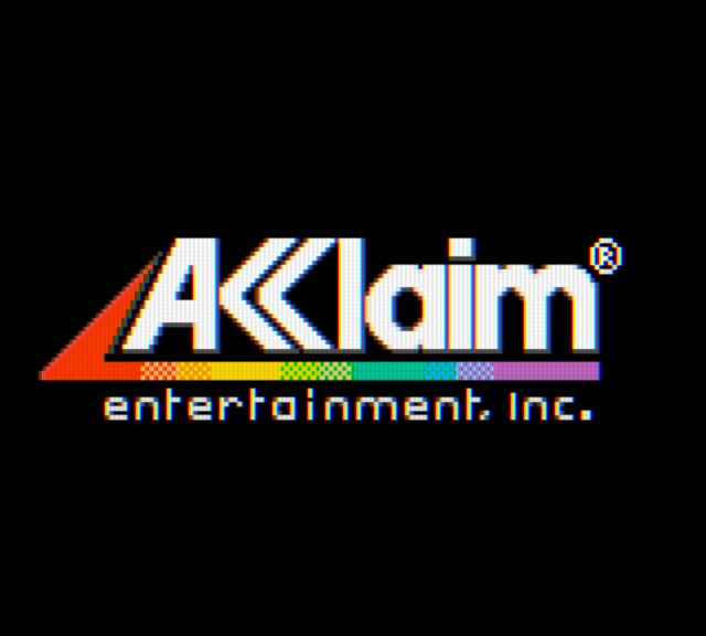 Bust-A-Move 4 Game Boy Color Screenshot: Acclaim Entertainment logo screen.