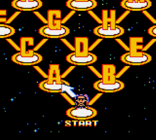 Bust-A-Move 4 Game Boy Color Screenshot: Select the next round...