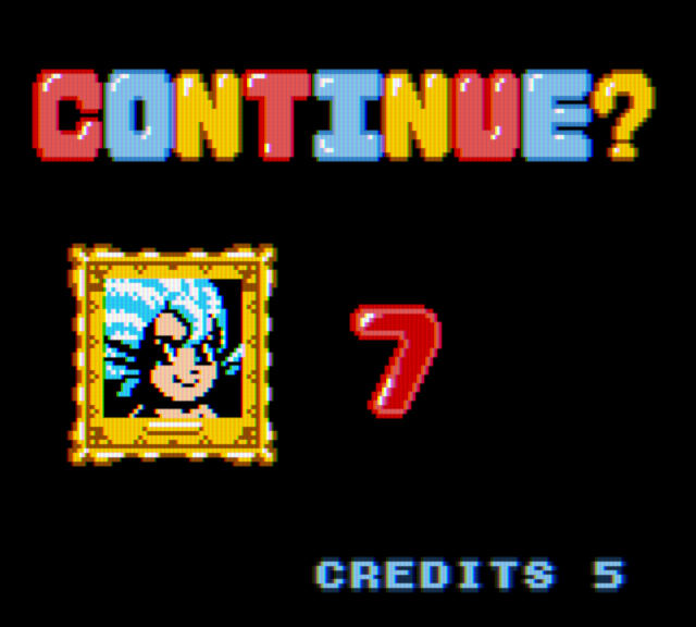 Bust-A-Move 4 Game Boy Color Screenshot: Continue?