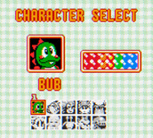 Bust-A-Move 4 for Game Boy Color - Character select.