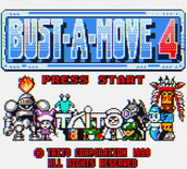 Bust-A-Move 4 for Game Boy Color - Title screen.