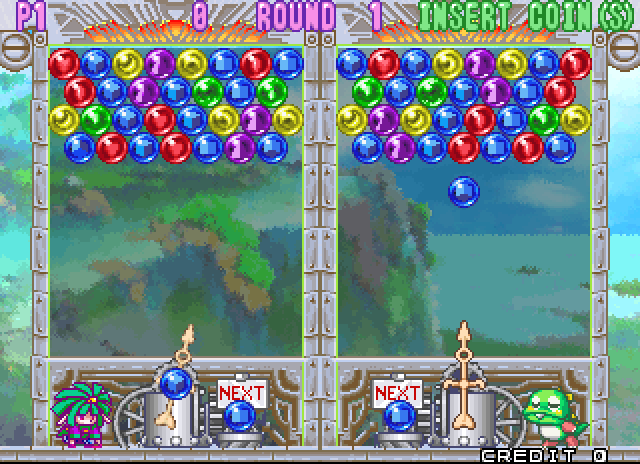 Bust-A-Move 3 Arcade Screenshot: Game start.