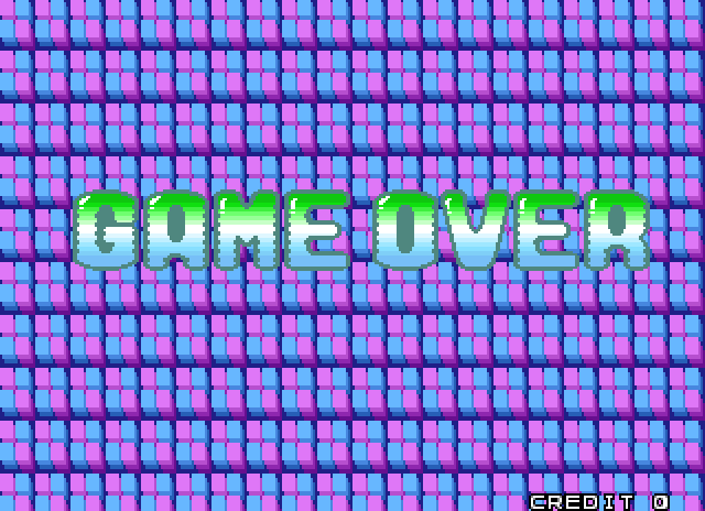 Bust-A-Move 3 Arcade Screenshot: Game over.