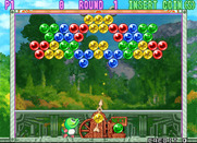 Bust-A-Move 3 for Arcade - The first puzzle begins.