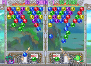 Bust-A-Move 3 for Arcade - The board fills up with bubbles.