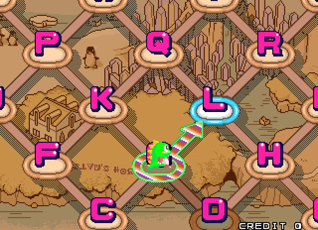 Bust-A-Move Again Arcade Screenshot: Choose the next round...