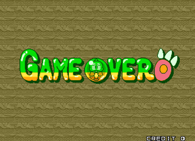 Bust-A-Move Again Arcade Screenshot: Game over.