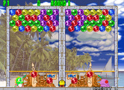 Bust-A-Move Again for Arcade - Game start.