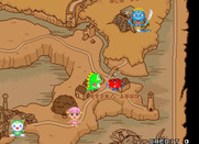 Bust-A-Move Again for Arcade - The map scrolls to the next area...