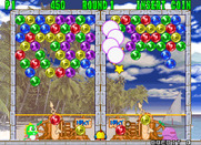 Bust-A-Move Again for Arcade - The board is filling up...start matching quickly!