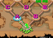 Bust-A-Move Again for Arcade - Starting a single player puzzle game.
