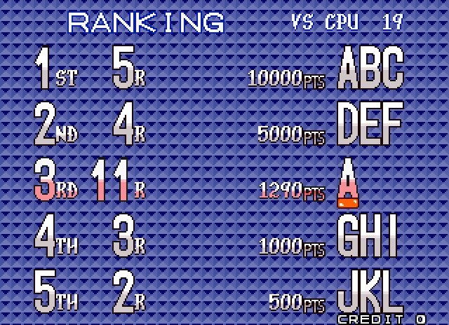 Bust-A-Move Again Arcade Screenshot: A new high score!