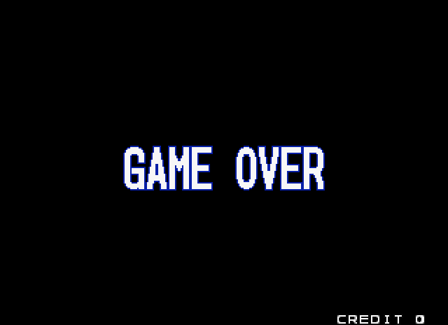 Bust-A-Move Again Arcade Screenshot: Game over.
