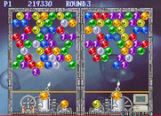 Bust-A-Move Again for Arcade - The board is filling up, think quick!
