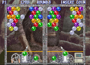Bust-A-Move Again for Arcade - This round begins with a number of empty spaces...a new challenge!