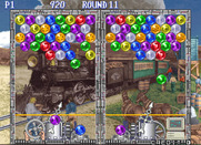 Bust-A-Move Again for Arcade - Each round features a different background image.