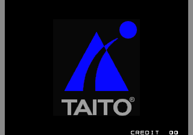 Bust-A-Move Again Arcade Screenshot: Taito logo.