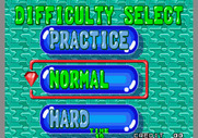 Bust-A-Move Again for Arcade - Difficulty select.