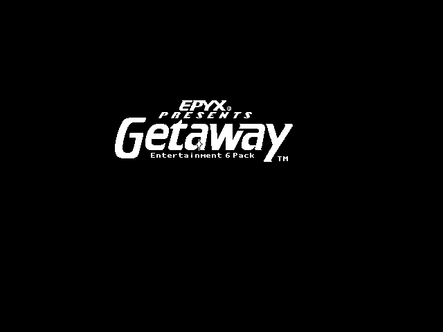 Getaway IBM PC/Compatibles Screenshot: Title screen.