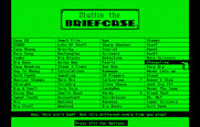 Getaway for IBM PC/Compatibles - Stuffin the Briefcase: Select a briefcase to stuff...
