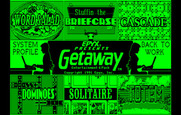 Getaway for IBM PC/Compatibles - The main menu.