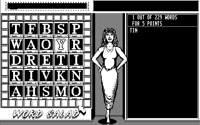 Getaway IBM PC/Compatibles Screenshot: Word Salad: Creating some words...