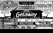Getaway for IBM PC/Compatibles - The main menu.