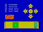 Dark Sceptre for ZX Spectrum - Main menu.