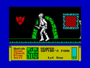 Dark Sceptre for ZX Spectrum - Game start.