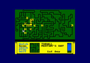 Dark Sceptre for Amstrad CPC - Keep an eye on the map to see where things are!