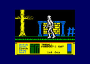 Dark Sceptre for Amstrad CPC - Viewing a character as he roams.