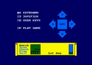 Dark Sceptre for Amstrad CPC - The main menu.