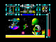 Dan Dare III: The Escape for ZX Spectrum - Oh no, I'm out of ammo!