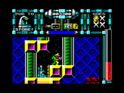 Dan Dare III: The Escape for ZX Spectrum - Found an item down here...