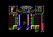 Dan Dare III: The Escape for Amstrad CPC - Flying through a corridor.