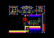 Dan Dare III: The Escape for Amstrad CPC - This passageway is heavily guarded, be careful!