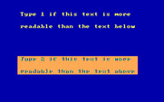 Animation Creation for IBM PC/Compatibles - This screen is to determine if you are using an RGB or a composite monitor.
