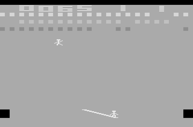 Circus Atari Atari 2600 Screenshot: Leaping for balloons...