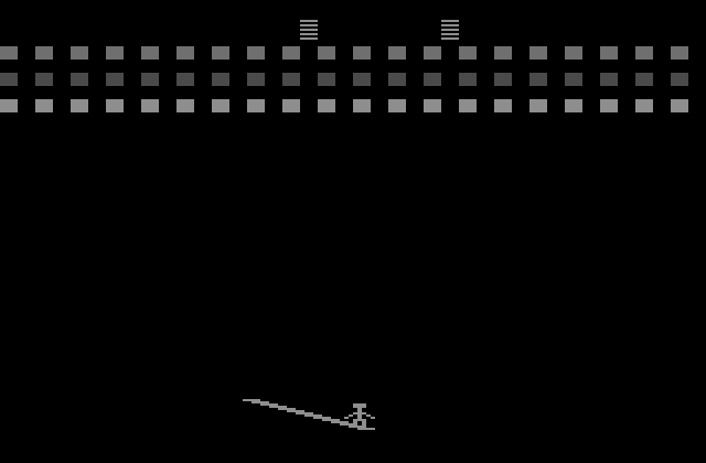Circus Atari Atari 2600 Screenshot: Starting screen.