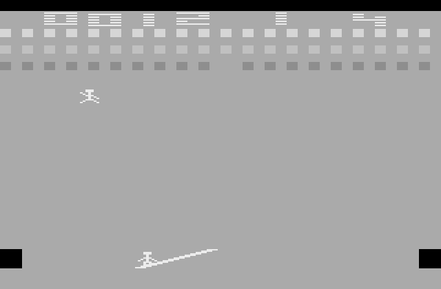 Circus Atari Atari 2600 Screenshot: The game begins.