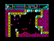 Cybernoid: The Fighting Machine for ZX Spectrum - Game start.