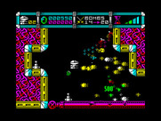 Cybernoid: The Fighting Machine for ZX Spectrum - Opponent destroyed, 500 points earned!