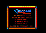 Cybernoid: The Fighting Machine for Amstrad CPC - Main menu.