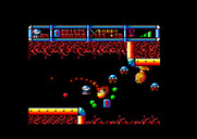 Cybernoid: The Fighting Machine for Amstrad CPC - There's a lot of dangers to avoid here.