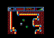 Cybernoid: The Fighting Machine for Amstrad CPC - Making my way through the maze...